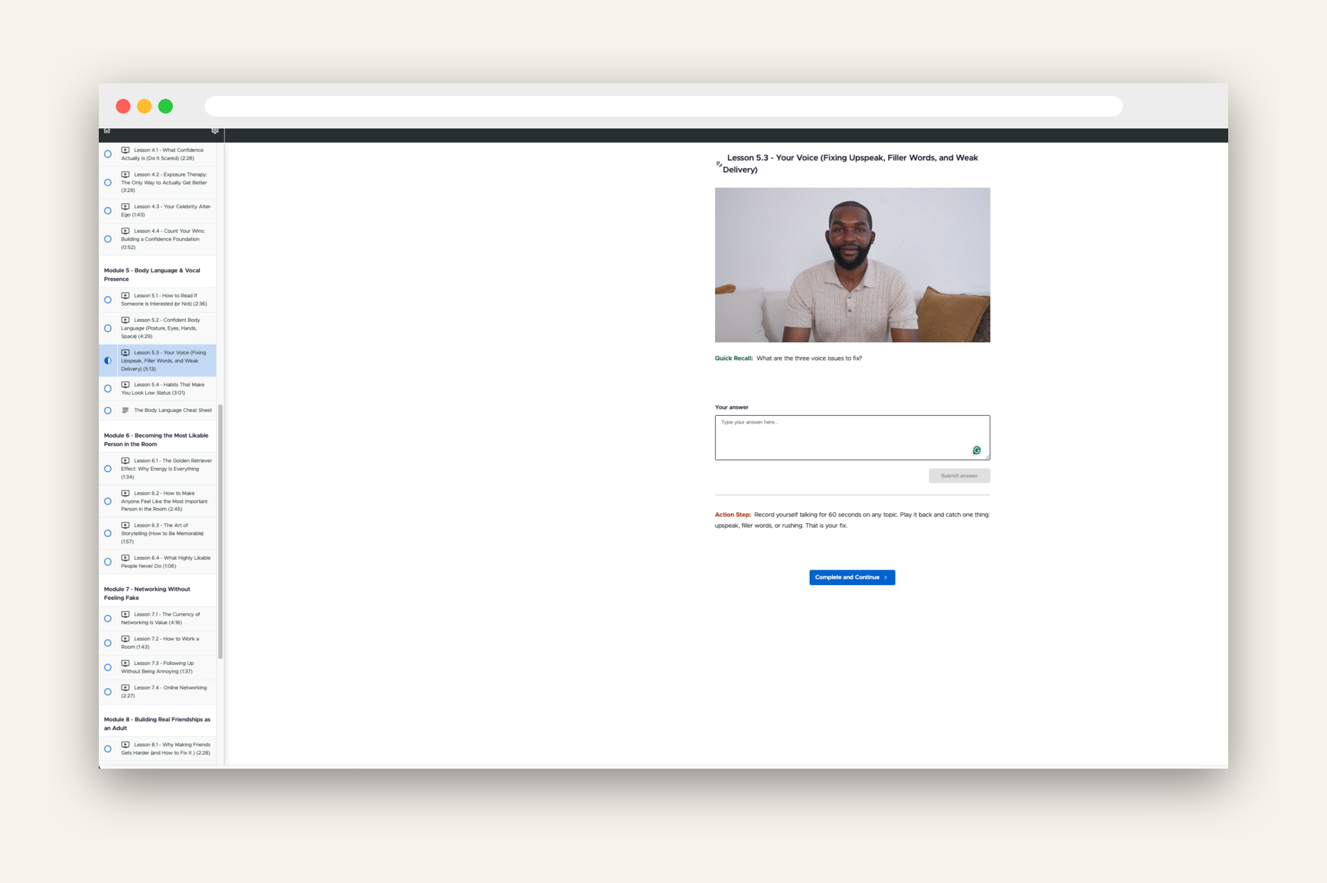 course mockup